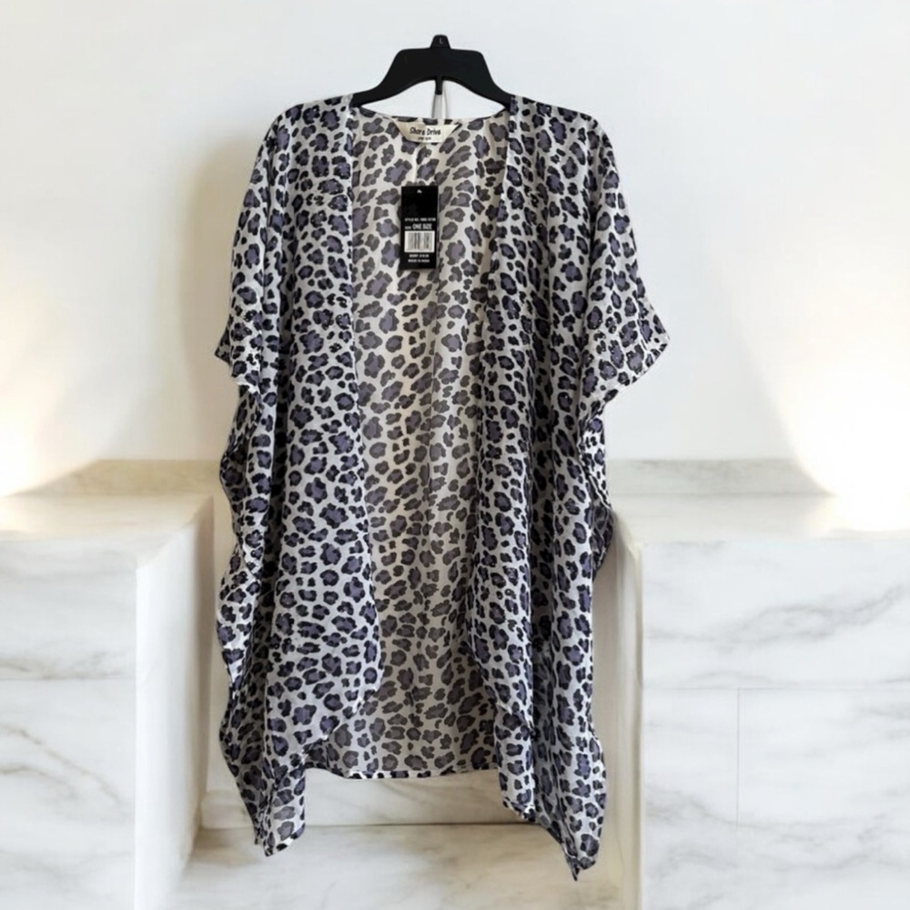 Leopard Print Kimono